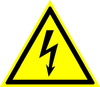 ЗнакПром Знак W08 Опасность поражения электрическим током (Пластик 200х200х2 мм)
