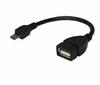 Rexant 18-1182 ∙ USB кабель OTG micro USB на USB шнур 0.15 м черный REXANT ∙ кратно 10 шт