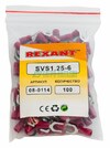 Rexant 08-0114 ∙ Наконечник вилочный изолированный 6.5 мм 0.5-1.5 мм² (НВи 1.5-6) красный REXANT ∙ кратно 100 шт