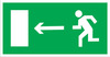 ЗнакПром Знак E04 Направление к эвакуационному выходу налево (Пластик фотолюм (не гост) 150х300х2 мм)