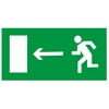 ЗнакПром Знак E04 Направление к эвакуационному выходу налево (Пластик фотолюм (не гост) 150х300х2 мм)