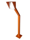 Магнито-Контакт Стойка для считывателя Аякс 170х180 мм, оранжевая, Лайт, наклонная