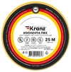 Kranz KR-09-2202 ∙ Изолента ПВХ KRANZ 0.13х19 мм, 25 м, желтая (5 шт./уп.)