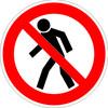 ЗнакПром Знак P03 Проход запрещен (Пластик фотолюм (гост) 200х200х2 мм)