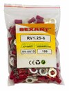 Rexant 08-0015 ∙ Наконечник кольцевой изолированный ø 6.5 мм 0.5-1.5 мм² (НКи 1.5-6/НКи 1,25-6) красный REXANT ∙ кратно 100 шт