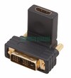 Rexant 17-6812 ∙ Переходник штекер DVI-D - гнездо HDMI, поворотный REXANT ∙ кратно 10 шт