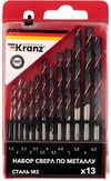 Kranz KR-91-0631 ∙ Набор сверл по металлу (HSS) диаметр 1.5-6.5 мм (13 шт.) Kranz