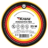 Kranz KR-09-2102 ∙ Изолента ПВХ KRANZ 0.13х15 мм, 25 м, желтая (5 шт./уп.) ∙ кратно 5 рулон