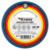 Kranz KR-09-2605 ∙ Изолента ПВХ KRANZ 0.13х15 мм, 20 м, синяя (10 шт./уп.) ∙ кратно 10 рулон
