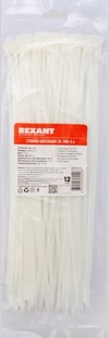 Rexant 07-0300 ∙ Хомут-стяжка кабельная нейлоновая 300x3,6мм, белая (100 шт/уп) Rexant
