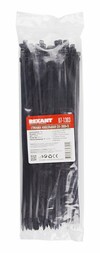 Rexant 07-1303 ∙ Хомут-стяжка кабельная нейлоновая 300x4,8мм, черная (100 шт/уп) Rexant