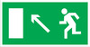 ЗнакПром Знак E06 Направление к эвакуационному выходу налево вверх (Пленка ФЭС-24 150х300 мм)