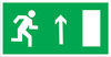 ЗнакПром Знак E12 Направление к эвакуационному выходу прямо (Пленка ФЭС-24 150х300 мм)