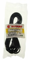Rexant 11-1105 ∙ Шнур сетевой, вилка - евроразъем С7, кабель 2x0,5 мм², длина 3 метра (PE пакет) REXANT ∙ кратно 10 шт