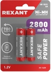 Rexant 30-1428 ∙ Аккумулятор Ni-MH AA/HR6, 1,2В, 2800мАч, 2 шт, блистер Rexant ∙ кратно 2 шт
