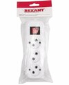 Rexant 11-8705 ∙ Колодка 3 гнезда с кнопкой без заземления REXANT