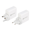 Rexant 18-2214 ∙ Сетевое зарядное устройство для iPhone/iPad Rexant 2xUSB+USB Type-С, переходник + адаптер, 48W белое