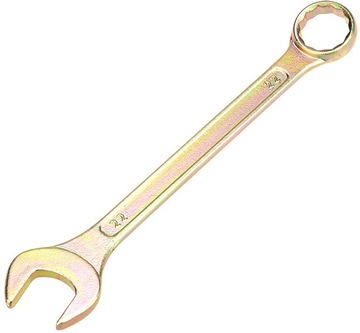 12-5814-2 ∙ Ключ комбинированный REXANT 22 мм, желтый цинк