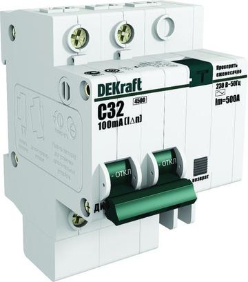 Автоматический выключатель дифференциального тока 2п C 16А 30мА тип AC 4.5кА ДИФ-101 4.5мод. SchE 15003DEK