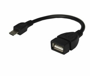 18-1182 ∙ USB кабель OTG micro USB на USB шнур 0.15 м черный REXANT ∙ кратно 10 шт