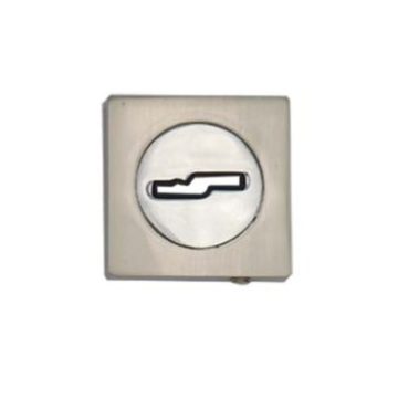 Накладка под сувальдный ключ Меттэм RA04D CP-SN (хром/мат.никель) (комплект)