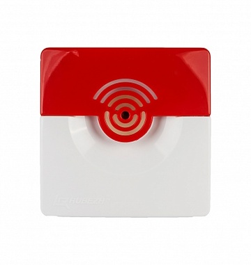 Оповещатель охранно-пожарный звуковой ОПОП 2-35 12В (Красно-белый)