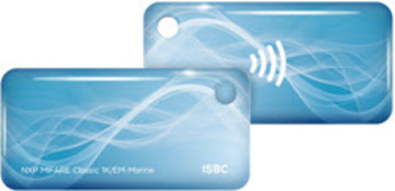 Бесконтактный брелок RFID-Брелок ISBC Em-marine+Mifare Classic 1K (голубой)