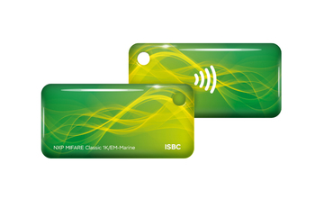 Бесконтактный брелок RFID-Брелок ISBC Em-marine+Mifare Classic 1K (зеленый)