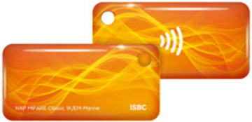 Бесконтактный брелок RFID-Брелок ISBC Em-marine+Mifare Classic 1K (оранжевый)