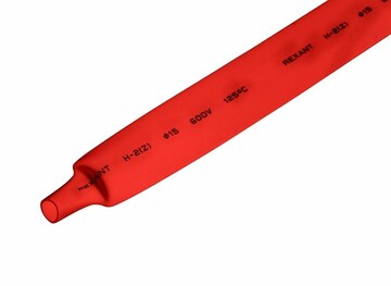 Термоусадка 21-5004 ∙ Термоусаживаемая трубка REXANT 15,0/7,5 мм, красная, упаковка 50 шт. по 1 м ∙ кратно 50 шт