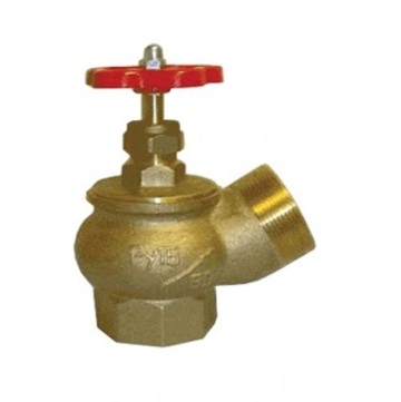 Клапан пожарный (вентиль) КПЛ 50-2 латунный 125° цапка - цапка