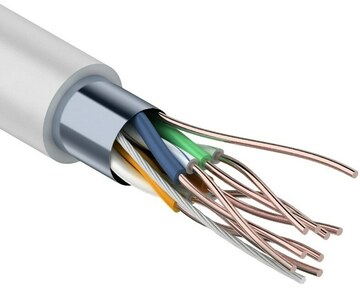 Витая пара LAN кабель F/UTP cat.5e indoor 4x2x24AWG PVC Light SkyNet 305м