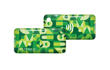 Бесконтактный брелок RFID-Брелок ISBC Mifare ID 4 byte nUID (зеленый)