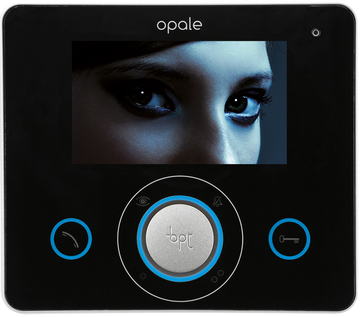 Монитор видеодомофона OPALE W BLACK  (62100260)