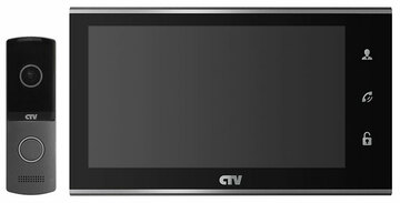 Комплект видеодомофона CTV-DP2702MD (черный)