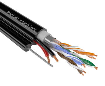 Мульти-кабель Кабель ParLan complex F/UTP4 Cat5e PVC/PEtr 2х0,75 (100852) 200м