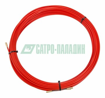 47-1030 ∙ Протяжка кабельная REXANT (мини УЗК в бухте), стеклопруток, d=3,5 мм 30 м, красная