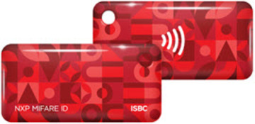 Бесконтактный брелок RFID-Брелок ISBC Mifare ID 4 byte nUID (красный)