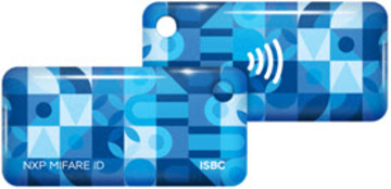 Бесконтактный брелок RFID-Брелок ISBC Mifare ID 4 byte nUID (синий)