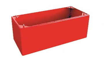 Подставка для пожарного шкафа Подставка короб 540х180х230 красная (ШПК )