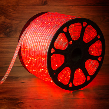 Дюралайт 121-122 ∙ Дюралайт LED, постоянное свечение (2W) - красный, 36 LED/м, бухта 100м Neon-Night ∙ кратно 100 м