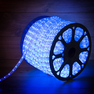 121-123 ∙ Дюралайт LED, постоянное свечение (2W) - синий, 36 LED/м, бухта 100м ∙ кратно 100 м