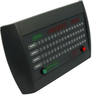 Прибор приемно-контрольный ПАУК-64 (9…14 В) Контрольная панель