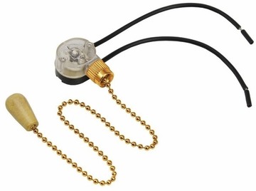 32-0104 ∙ Выключатель для настенного светильника c проводом и деревянным наконечником «Gold» REXANT ∙ кратно 10 шт