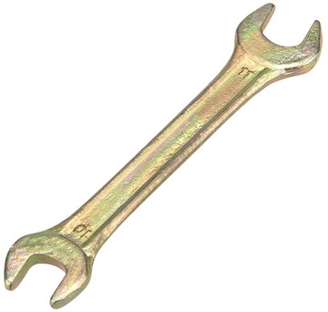 Ключ 12-5824-2 ∙ Ключ рожковый REXANT 10х11 мм, желтый цинк