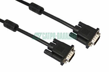 Шнур 17-5503-6 ∙ Шнур VGA - VGA с ферритами, длина 1,8 метра, черный PROconnect ∙ кратно 10 шт